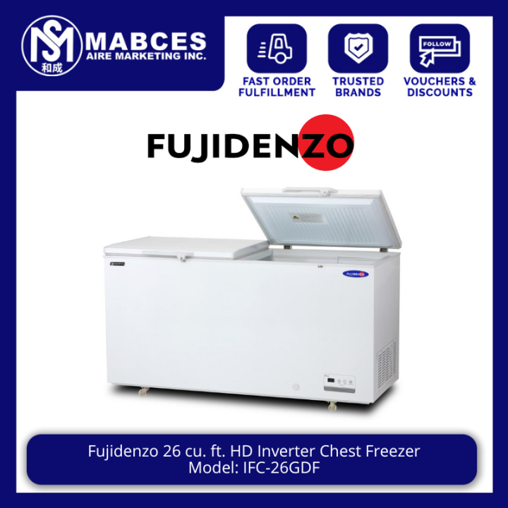 Fujidenzo 26cu. ft. HD Inverter Chest Freezer IFC26GDF Lazada PH