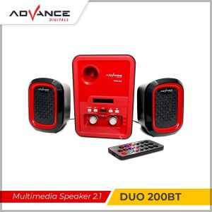 Advance DUO-200BT Speaker Multimedia Bluetooth Super Bass SubWoofer Speaker Komputer Laptop