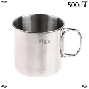 [COD] dfgje 1PC thép không gỉ gấp xử lý Cup xách tay Carabiner cup ngoài trời cắm trại cup Đối với trang chủ ngoài trời cắm trại phụ kiện
