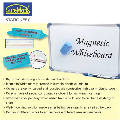 Suremark Magnetic Whiteboard (30 X 40 cm)