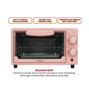 Electric Oven Listrik Advance AOV-100 Kapasitas 9 Liter Low Watt + Timer AOV 100
