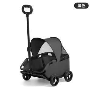 SmallCat Dog Stroller Childrens Pretend Play Toy Small Pull Cart Stroller OutdoorCart Dog Cart