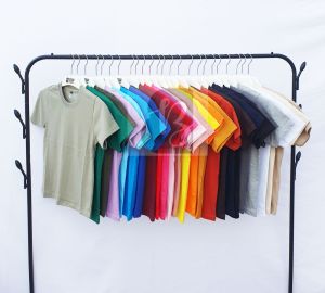 Baju Anak POLOS Kaos Katun Lengan Pendek 30s cotton combed bahan adem nyaman serap keringat baju warna warni colorfull baju sekolah baju hangout baju rumahan baju santai baju olahraga baju acara baju keluarga baju couple baju trendy baju timeless cod