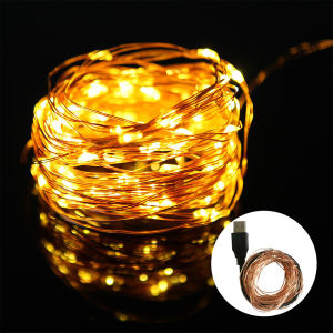 Feelife Waterproof USB/Battery LED String Light 5M 10M Copper Wire Fairy Garland Light Lamp for Christmas Wedding Party Holiday Lighting