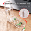Portable Medicine Cutter Pill Cutter Box Tablet Splitter Storage Case Tablet Separator Dispenser Compartment Box. 