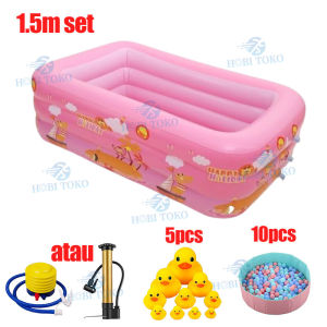 【 Jumbo Promo】kolam Renang/kolam Mandi Anak/Renang Anak Mandi Bola Kolam Karet Ocean Pool Kolam Renang Anak Jumbo Kolamrenang Anak Besar Murah Free Pompa Bebek/kolam Renang Karet+ Pompa Bahan Tebal Ukuran Besar Tinggi