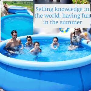 Household large adult swimming pool round clip net inflatable pool swimming pool home bath pool