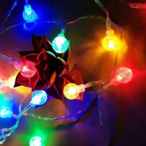 ไฟกระพริบ LED สายไฟยาว 5/10/20 เมตร หลอดไฟ 50 ดวง รุ่น 4007