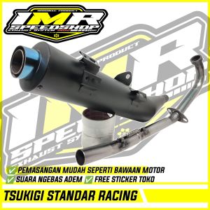 KNALPOT TSUKIGI STANDAR RACING JUPITER Z Z1 MX 135 VEGA R ZR RR CRYPTON ASTREA SUPRA 125 REVO BLADE