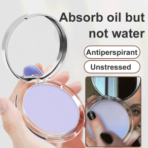 Oil Control Pressed Powder Purple Powder Setting Transparent Brightening Powder