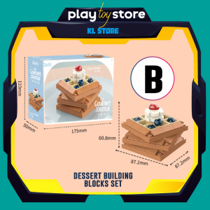 Creative Cake Dessert Food Building Block Set Dream Girl Friend Baking Dessert Shop Set ollectible Gift for Kids Boys