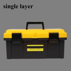 Heavy Duty Double Layer Folding Tool Box with Handle Multi-Functional Hardware Tool Storage Case