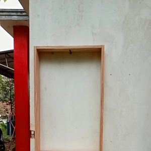 pigura kayu 40x25 kotak kayu serbaguna