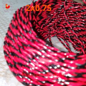 Dây điện đôi đỏ đen tải lớn 2x0.75