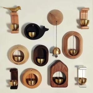 xpkQ Brass dopamine style bell bedroom pendant entrance doorbell meditation wind chime decoration door decoration bell ornament. 4P6B8