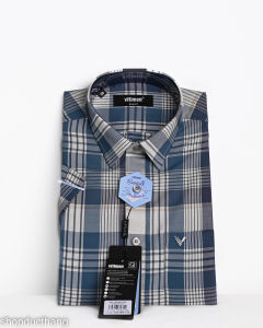 Áo sơ mi nam Vitimen ngắn tay form Slim fit