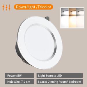 YHLAMP LED Downlight Panel Light Ceiling Light with Tri Color Option Recessed 3000/4000/6000K Home Décor Lighting Ceiling Lights