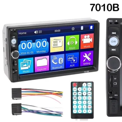 Head Unit Double Din MP5 7 Inch HD 2Din MirrorLink 7018B 7020 7021 Bluetooth Touch Screen Full Glass Audio Mobil Car Mp5 Player