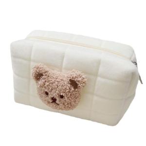 Gấu phim hoạt hình túi đựng đồ cho bé chia ngăn Túi mỹ phẩm đa chức năng trang điểm cho trường hợp túi