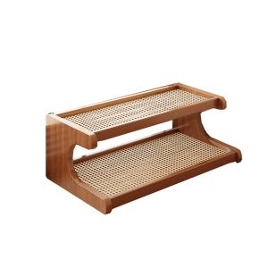 KANNERT Nhỏ gọn Giá để đồ để bàn Tiết kiệm không gian 2/3 tầng Sắp xếp giày đơn giản Đơn giản Dễ lắp ráp Giá để bàn bằng gỗ Nội thất gia đình