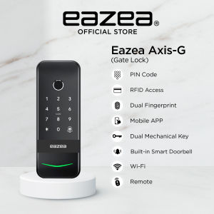 EAZEA AXIS-G Smart Gate Lock with Fingerprint Keyless Access HDB Local Warranty