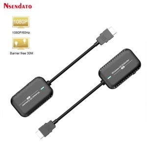 ชุดส่งและรับสัญญาณวิดีโอไร้สาย USB C HDMI 30M HDMI สำหรับเสียงในบ้าน แท่งทีวี Full HD Extender Display Dongle สำหรับพีซี