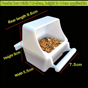 Parakeet food feeder lovebird and budgerigar pearl food cup birdcage food accessories