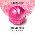 LUSH Think Pink Bath Bomb (Sweet) (Soothing). 