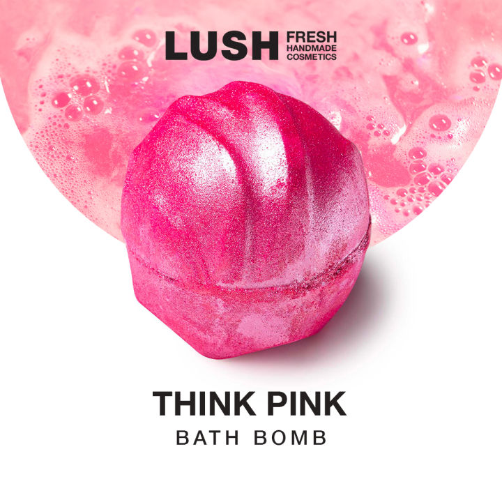 LUSH Think Pink Bath Bomb (Sweet) (Soothing)