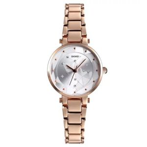 PENGIRIMAN INSTANT / Jam Tangan wanita skmei 1411 rantai stainless stelll water resist original
