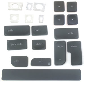 Thay thế hoàn toàn mới Keycap Key Cap Scissor Clip Nút bản lề cho Logitech Keycap MX YR0073 Graphite Grey Left Ctrl ESC Space