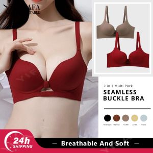 YIFAFA บราไร้รอยต่อ (ซื้อ1ต่อ1) บราไร้รอยต่อหน้าอกเล็กสไตล์สปอร์ตสปอร์ตบราแบบนิ่มไร้รอยต่อสุดฮอตสำหรับรองรับเสื้อยกทรงไร้สายบราแบบดัน32-38 AB