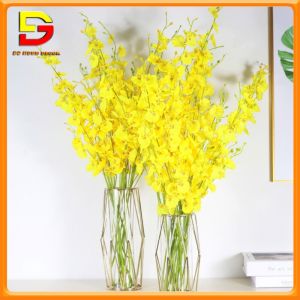 Hoa Lụa Cành Hoa Lan Vũ Nữ 5 Nhánh Dài 1M Trang Trí Nhà Cửa Phong Cách Sang Trọng DG-416