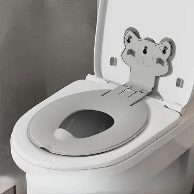 SKISOPGO Splash-proof Baby Folding Potty Seat Nonslip Children Potty Chair Pad Easy To Wash Universal Toilet Seat Gasket