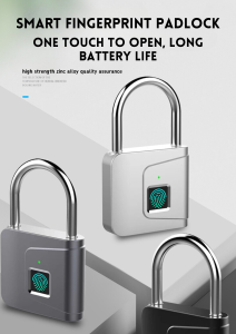 New Upgrade Kunci gembok sidik jari / Gembok Koper Smart Fingerprint Padlock Security gembok pagar pintu anti maling kunci pintar