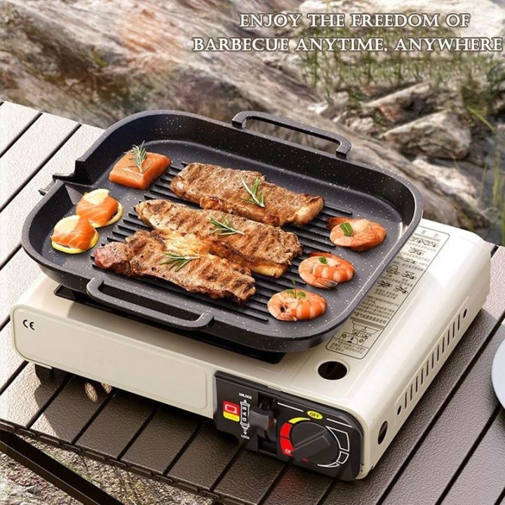 butane gas stove 2 in1 portable set outdoor Camping cookware butane gas ...