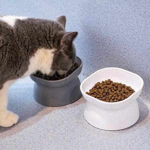 SHENEY Backflow Prevention Raised Stand Kitten Products Tilted Heightened Water Feeder Container Pet Bowl Pet Supplies Cat Food Bowl Pet Feeder Bowl Pet Feeder Drinker