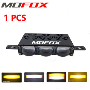 MOFOX X3 3Lens Led Mini Driving Light Auxiliary Lights Work Light For Car Motorcycle Bar Spotlights