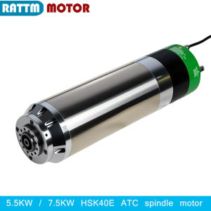 ZZSA 4 Poles HSK40E 3KW 3.5KW ATC Automatic tool change AUTO Water Cooling CNC Spindle Motor ceramic bearings Metal Router Milling M2Y9R
