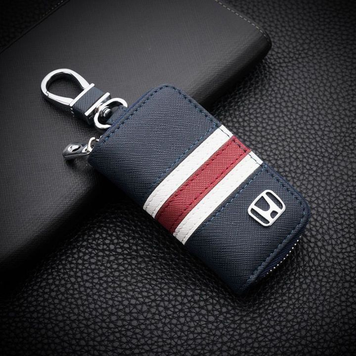 Da xe Túi Đựng Chìa Khóa khóa điều khiển từ xa Ốp Bọc vỏ Keychain ví có ...