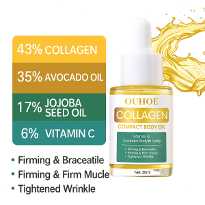 OUHOE Collagen Lifting Body Oil for Firming and Shaping Body with Collagen Boost