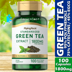 GREEN TEA EXTRACT EGCG 1800mg (per Serving) x 100 Capsules Polyphenols Catechins EGCG Supplement