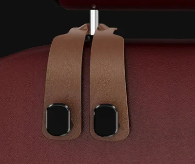 Double Car Seat Back Hook Suede Universal Car Seat Backseat Hanger Multi-Function Organizer Car Seat Hook