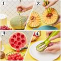 4 In 1 Watermelon Slicer Cutter Scoop Fruit Carving Cutter Fruit Platter Fruit Dig Pulp Separator Kitchen Gadgets Acces. 
