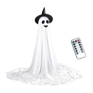 Eerie Illuminated Halloweens Phantoms Decoration Adjustable Height For Porch Yard Haunted Houses Party Setups