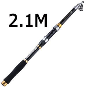 (จัดส่งในกรุงเทพฯ)คันเบ็ด ยืดหดได้ 2.1M/2.4M/3.0M/3.6M คันสไลด์ คันเบ็ดโยนไกล ตกปลาทะเล+น้ำจืด