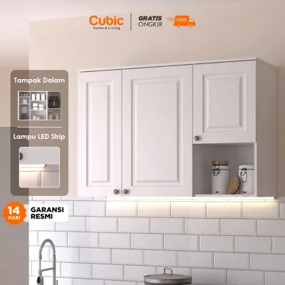 Cubic Kitchen Set Putih Minimalis + Sink / Kabinet Rak Dapur Basah / ELENA ERTHEA