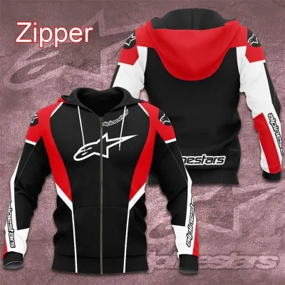 Spring and autumn new 3D motorcycle riding wear hot racing wear hoodie mens outdoor sports shirt zipper jacket