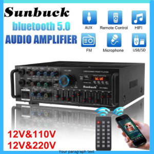 COD Sunbuck Audio Amplifier Bluetooth EQ Karaoke FM Radio 2000W  AS-336BU / amplifier karoke rumahan ruangan super full bass bluetooth power mixer ashley antena tv digital audio  murah keyboard jernih lengkap lapangan autdor wisdom terbaik suara jernih