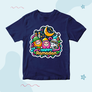 Baju Kaos Lebaran Anak Laki Laki Dan Perempuan Karakter Cowo Muslim Keren Usia 1 - 10 Tahun - DTF2